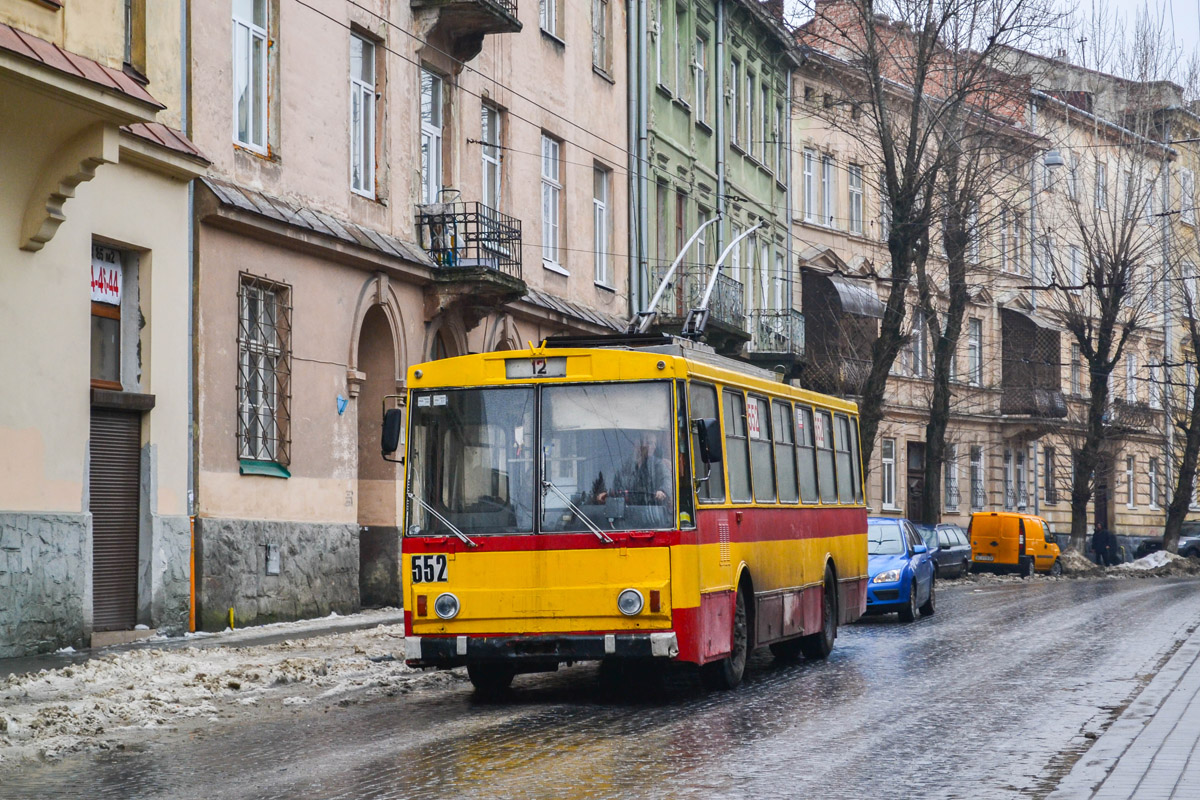 Львов, Škoda 14Tr89/6 № 552