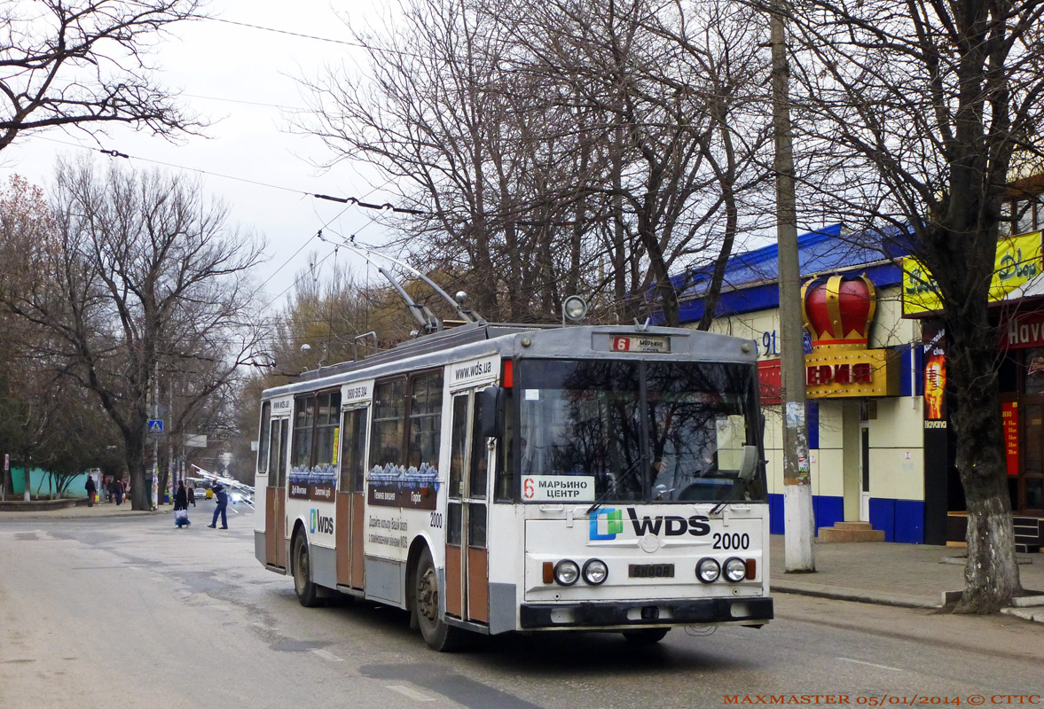 Крымский троллейбус, Škoda 14Tr02/6 № 2000