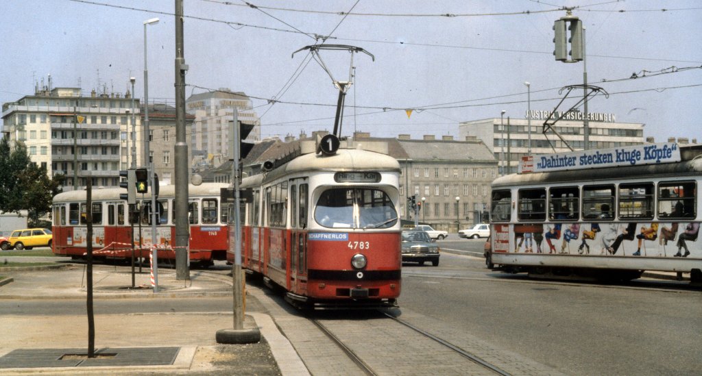 Вена, SGP Type E1 № 4783; Вена, Lohner Тype c3 № 1149