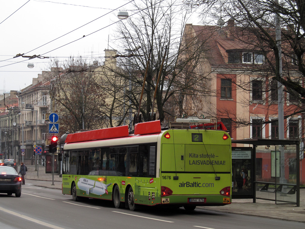 Вильнюс, Solaris Trollino II 15 AC № 1676