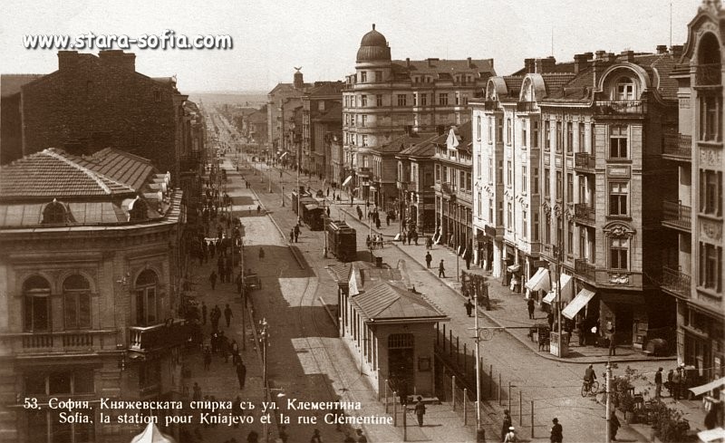 София — Исторически снимки — Трамвайна инфраструктура (1901–1942)