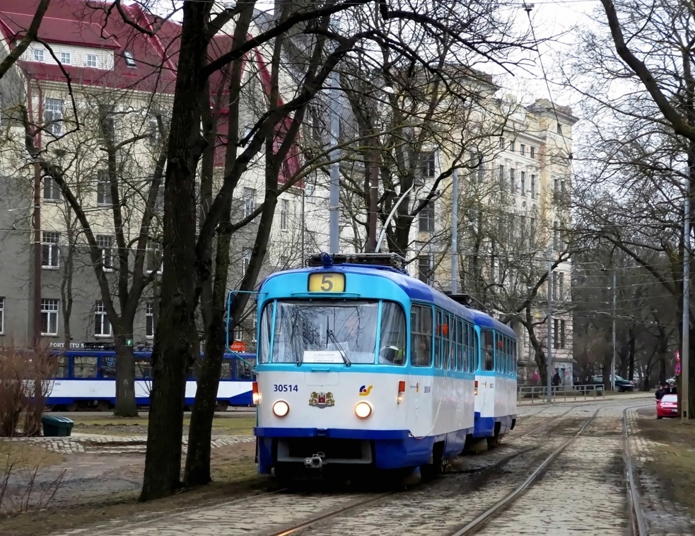 Riga, Tatra T3A N°. 30514