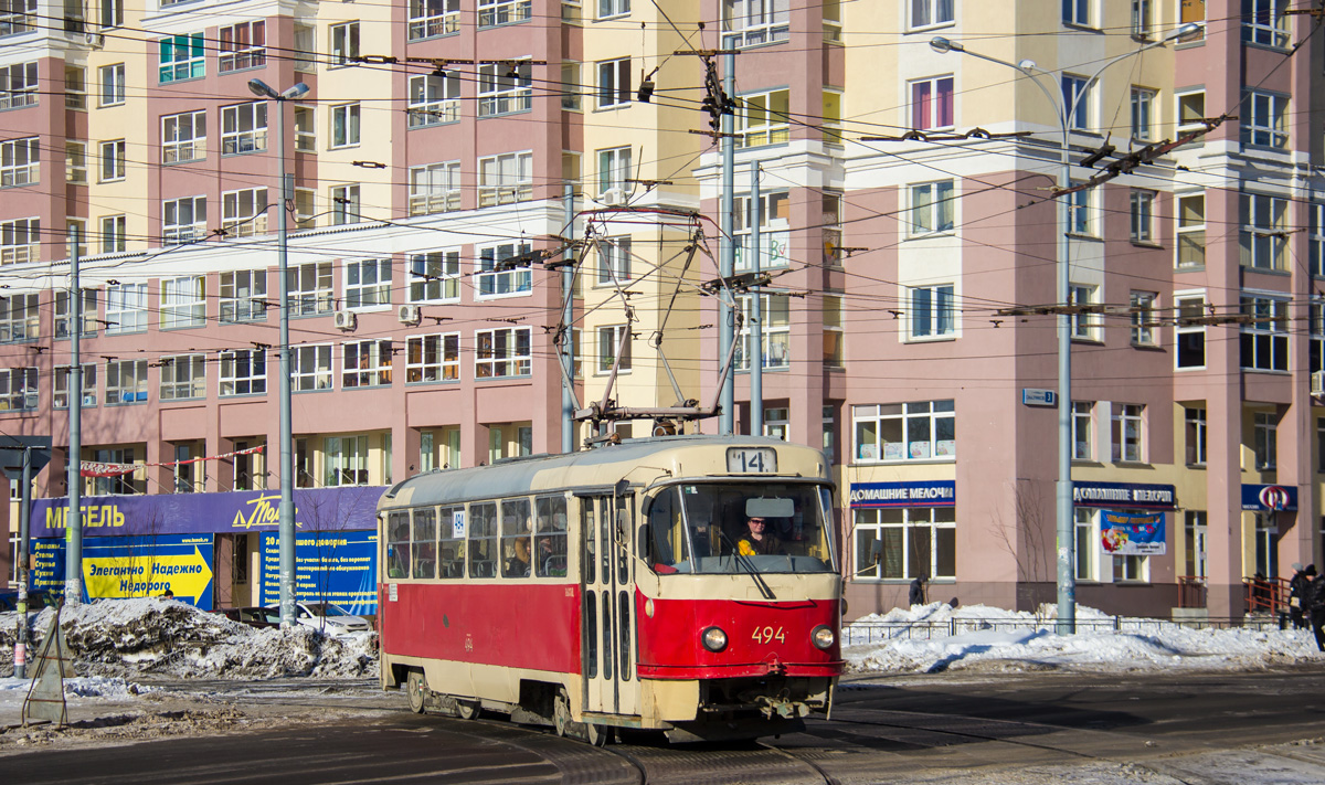 Екатеринбург, Tatra T3SU (двухдверная) № 494
