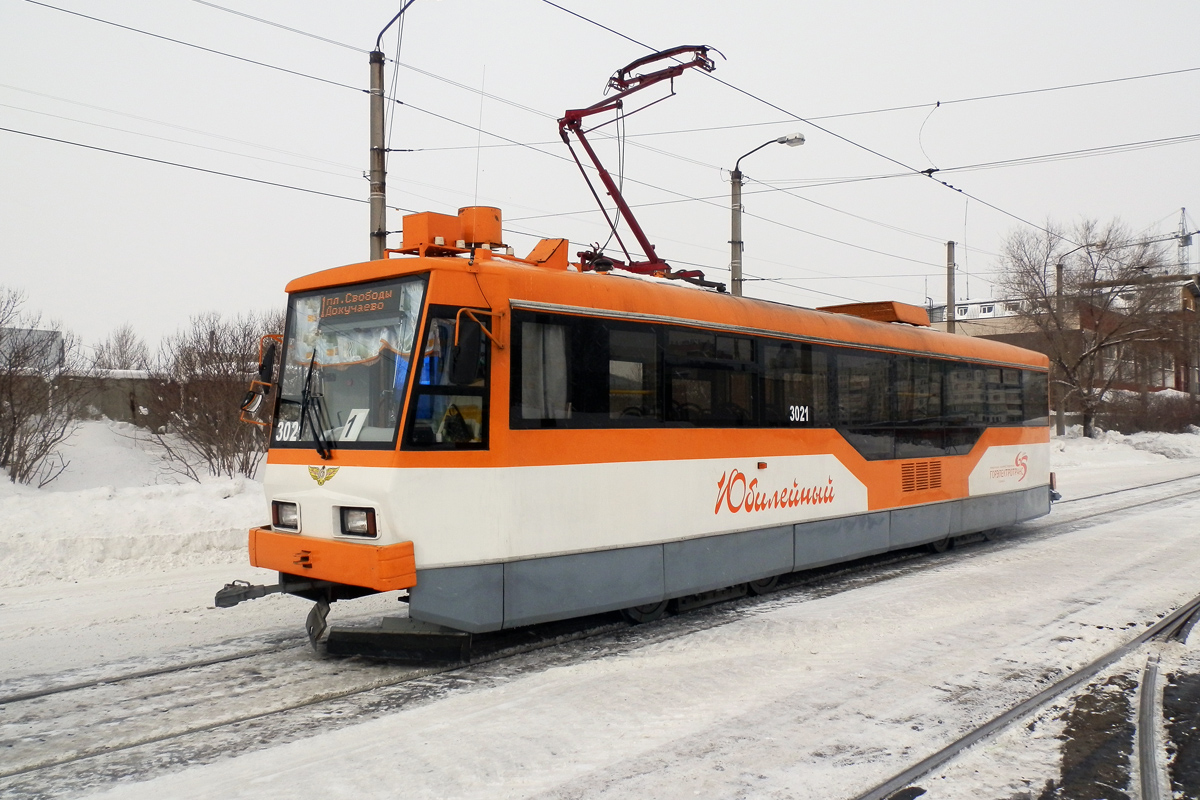Барнаул, Tatra T3SU КВР Барнаул № 3021