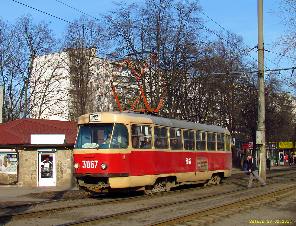 ხარკივი, Tatra T3SU (2-door) № 3067