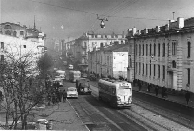 Владивосток — Исторические фотографии — трамвай (1946-1970)