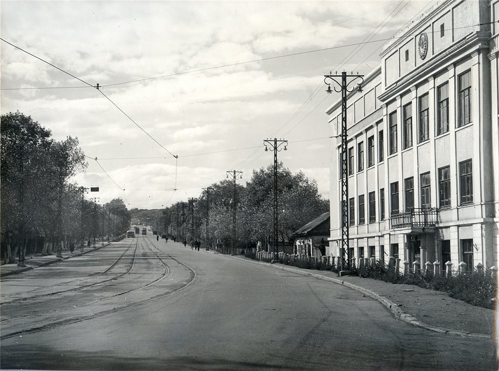 Владивосток — Исторические фотографии — трамвай (1946-1970)