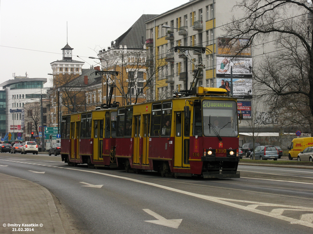 Варшава, Konstal 105N2k № 1390