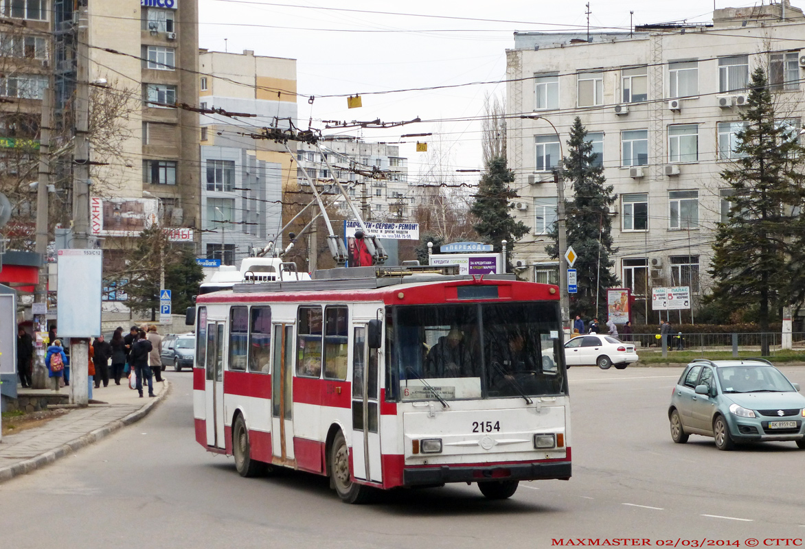 Крымский троллейбус, Škoda 14Tr11/6 № 2154