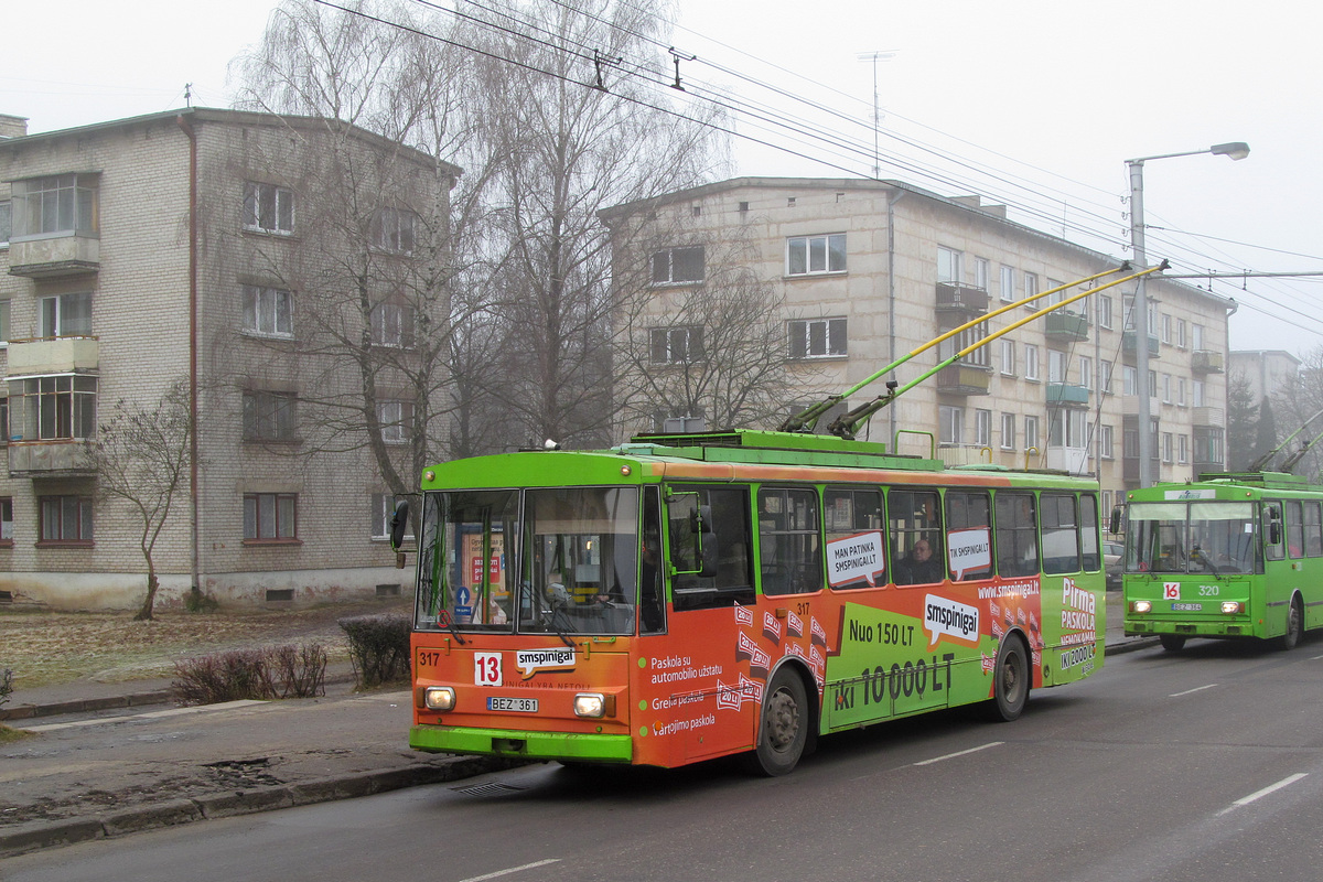 Каунас, Škoda 14Tr89/6 № 317