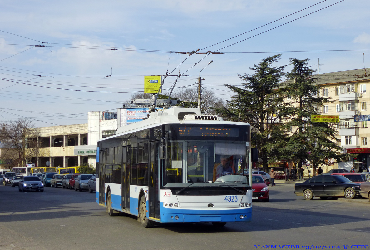 Crimean trolleybus, Bogdan T70110 # 4323