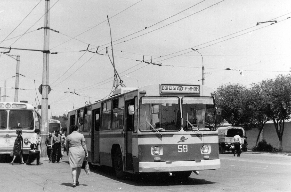 Самарканд, ЗиУ-682Б № 58; Самарканд — Старые фотографии — троллейбус