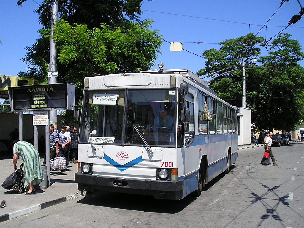 Крымскі тралейбус, ЮМЗ Т2 № 7001
