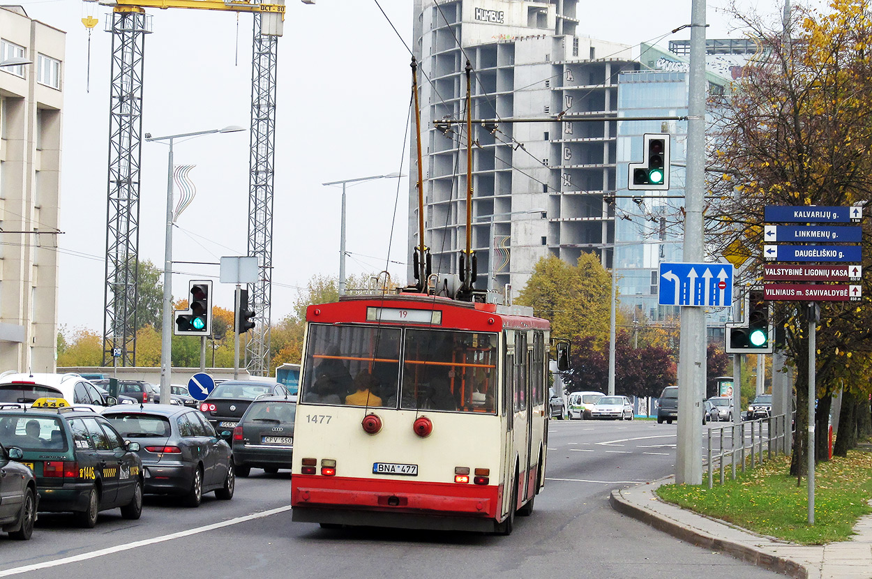 Вильнюс, Škoda 14Tr02/6 № 1477