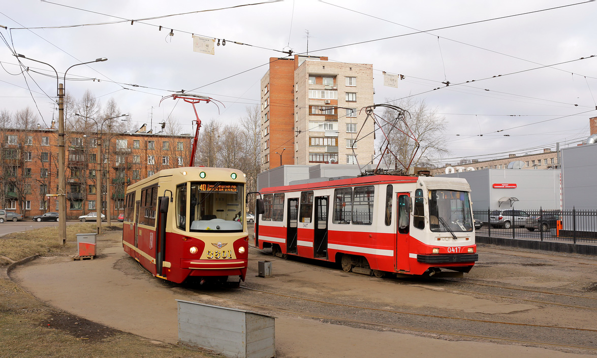 Санкт-Петербург, ЛМ-68М2 (мод. СПб ГЭТ) № 3601; Санкт-Петербург, 71-134К (ЛМ-99К) № 0417