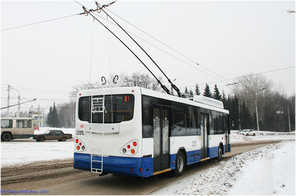 Уфа, БТЗ-52763А № 1005; Уфа — Новые троллейбусы БТЗ и УТТЗ