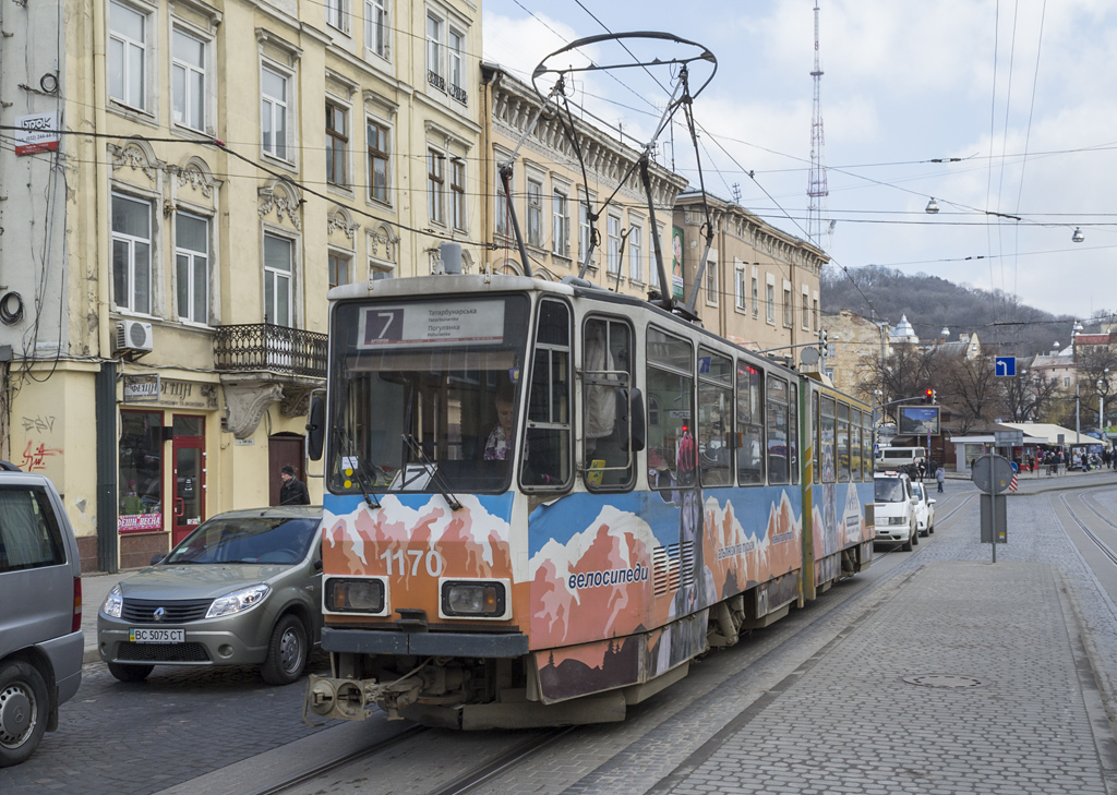 Львов, Tatra KT4D № 1170