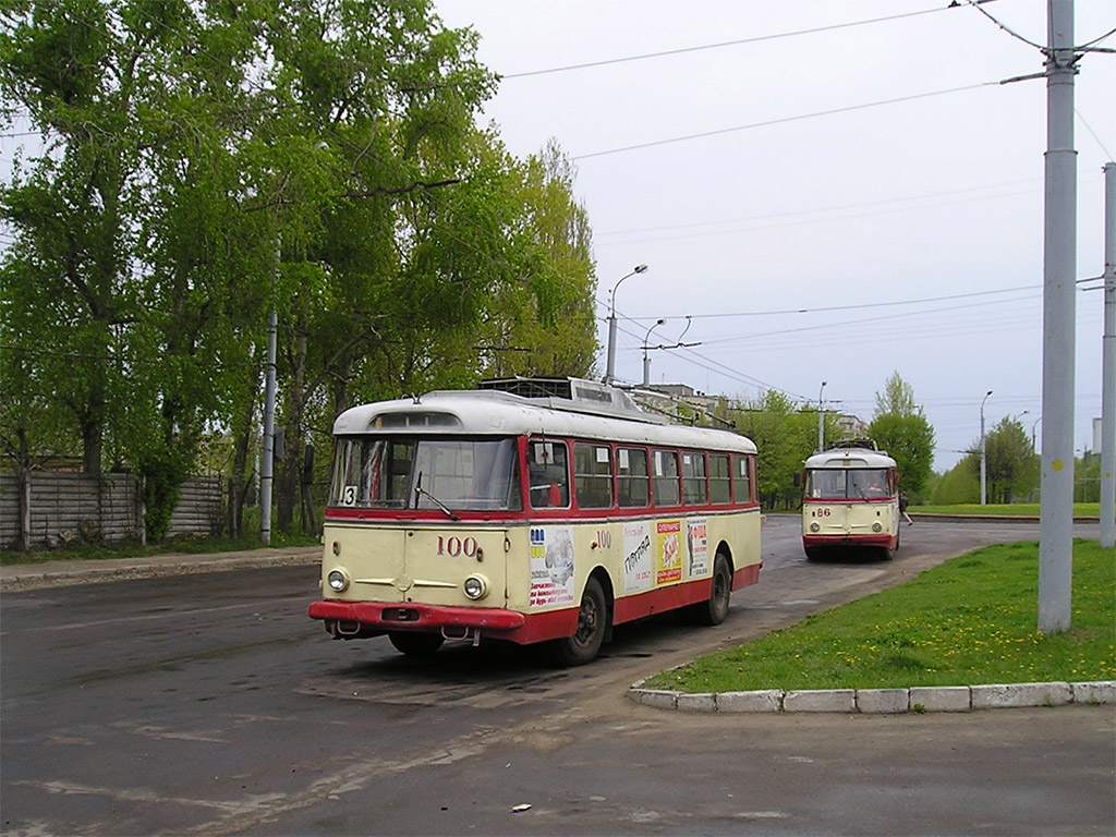 Ровно, Škoda 9TrH29 № 100; Ровно, Škoda 9TrH27 № 086
