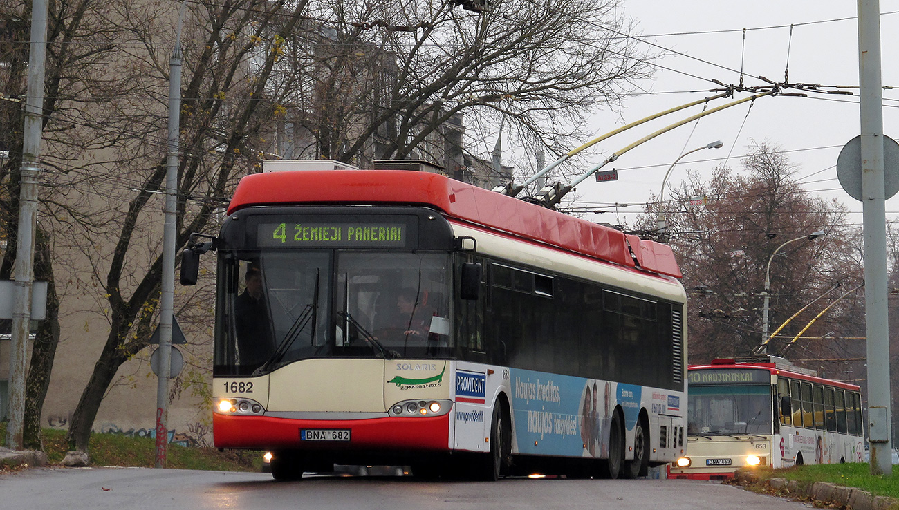 Вильнюс, Solaris Trollino II 15 AC № 1682