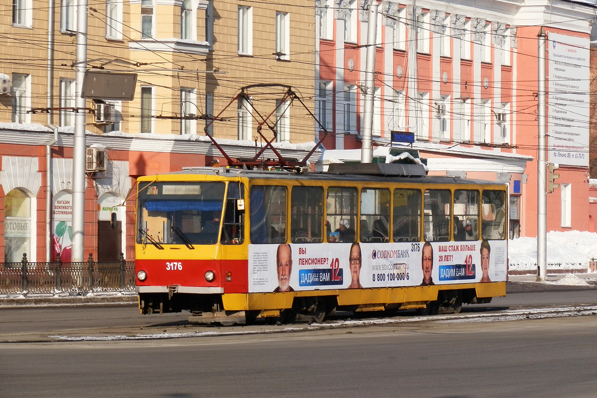 Барнаул, Tatra T6B5SU № 3176