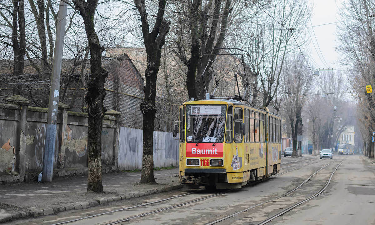 Львов, Tatra KT4D № 1166
