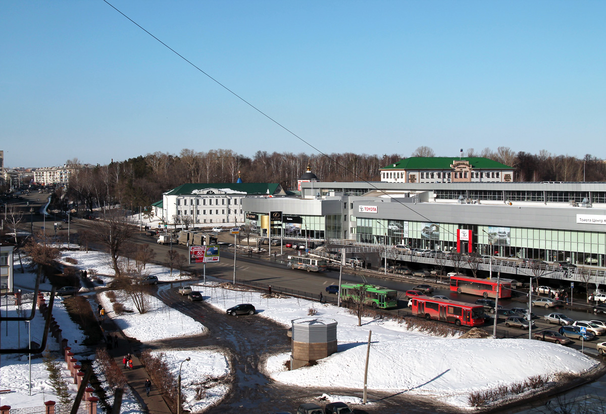 Казань — Линии ГЭТ [2] — Правый берег; Казань — Электротранспорт с высоты