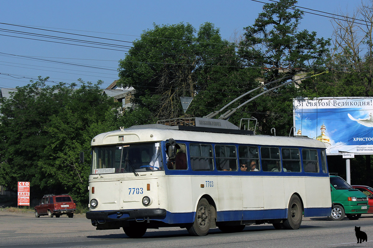 Крымский троллейбус, Škoda 9TrH27 № 7703