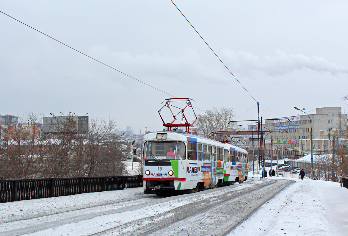 Екатеринбург, Tatra T3SU (двухдверная) № 115