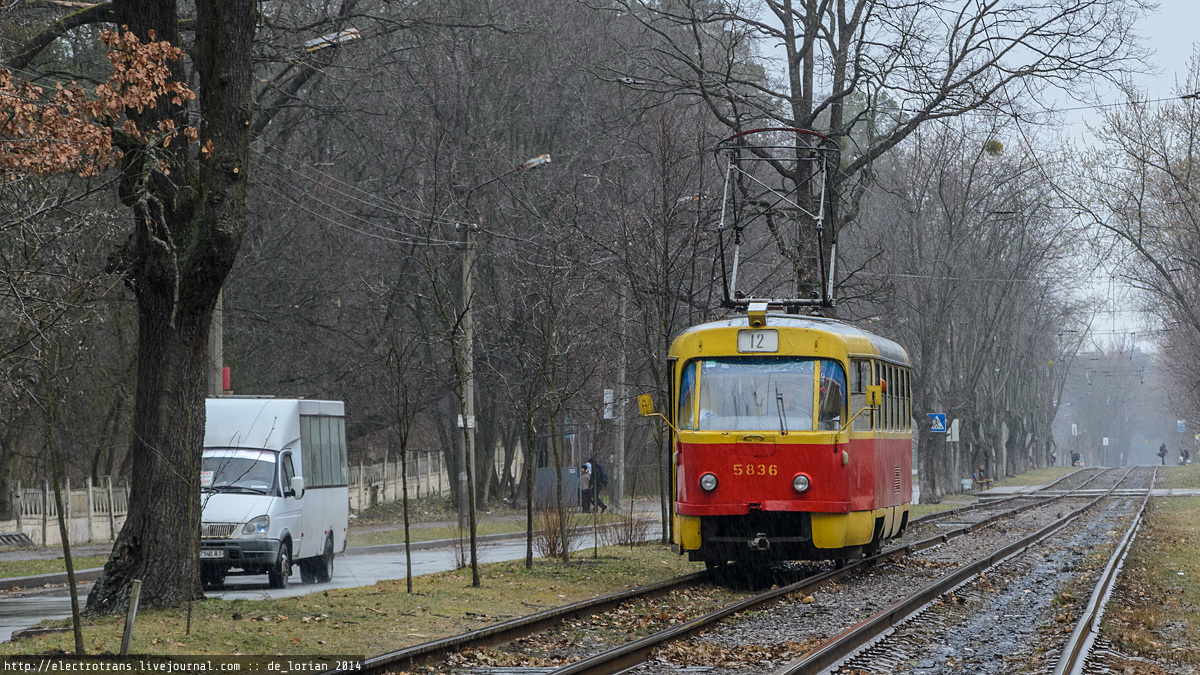 Киев, Tatra T3SU № 5836