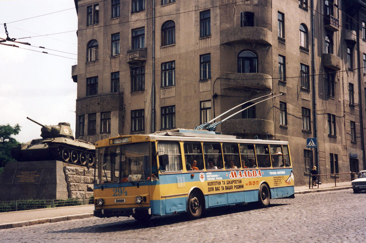 Черновцы, Škoda 14Tr89/6 № 294; Черновцы — Исторические фотографии (1992-2000 годов)