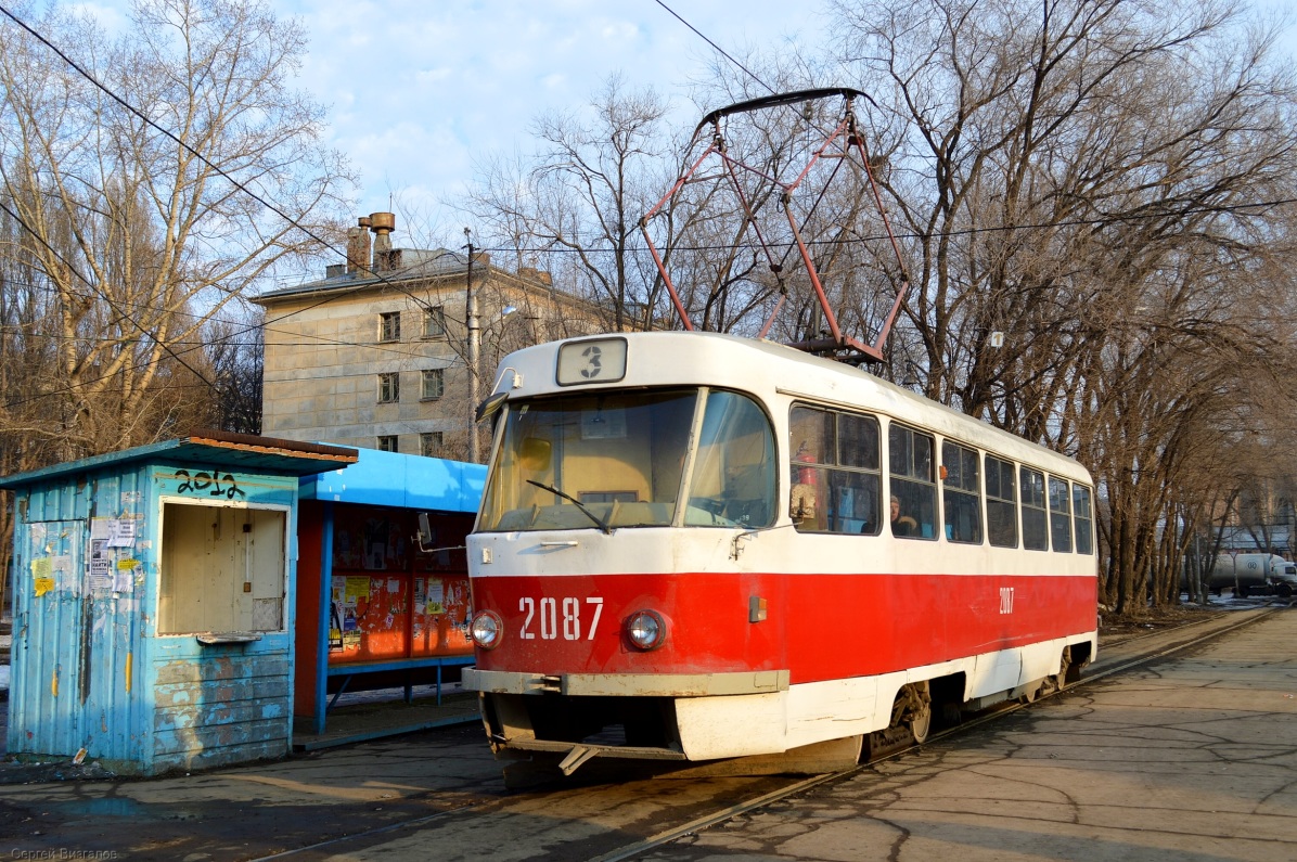 Самара, Tatra T3SU (двухдверная) № 2087