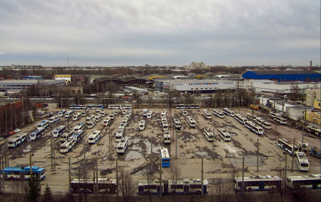 Pietari — Trolleybus depots