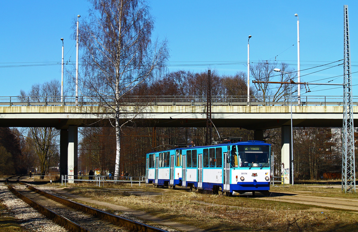 Рига, Tatra T3MR (T6B5-R) № 35174