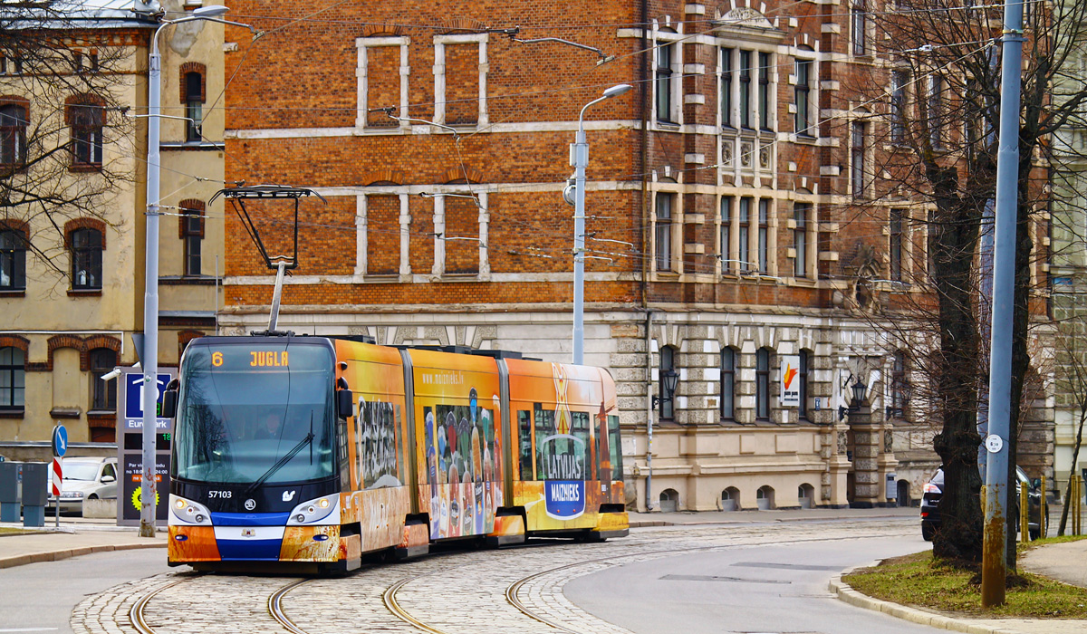 Рига, Škoda 15T ForCity Alfa Riga № 57103