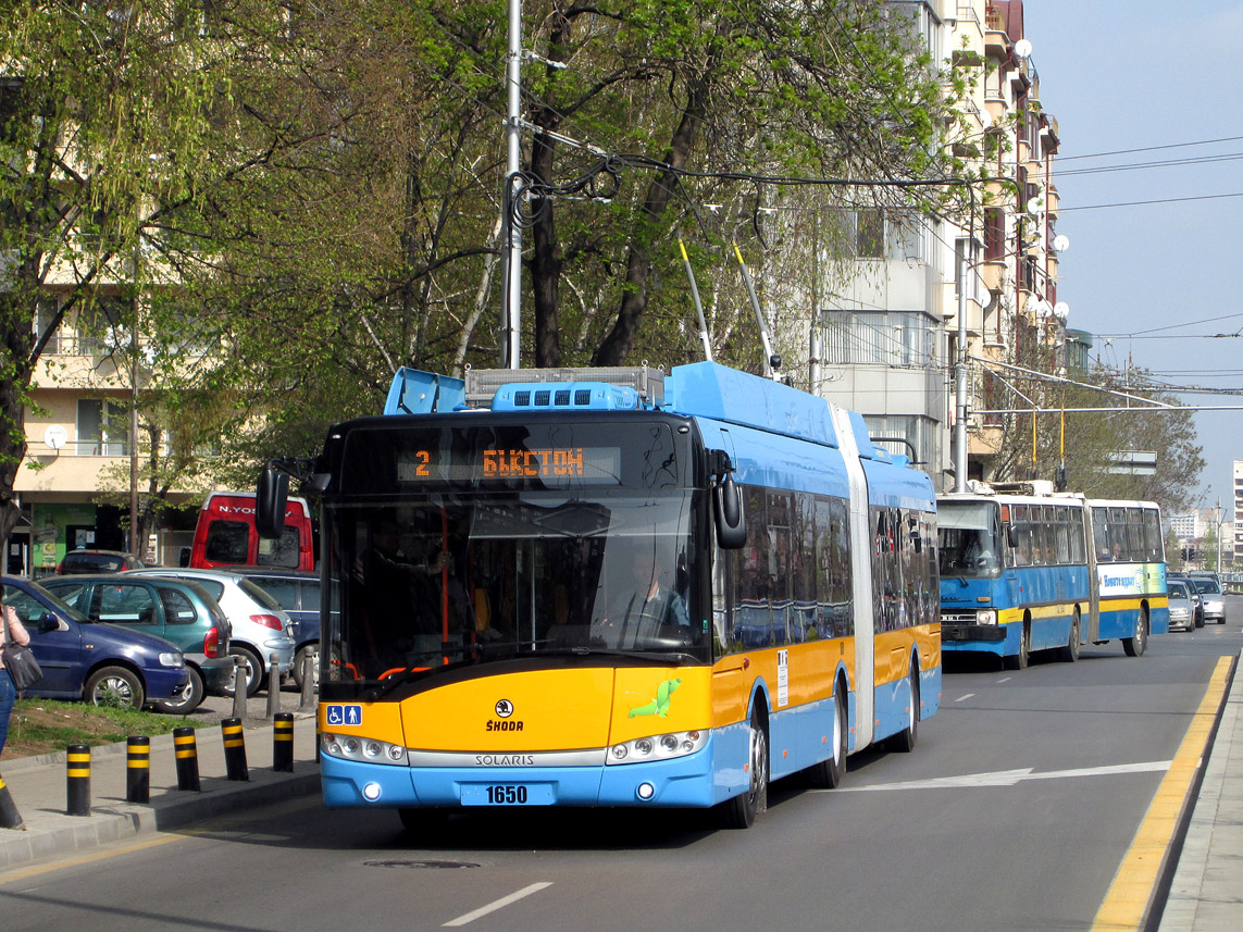 София, Škoda 27Tr Solaris III № 1650; София — Изпитания на Škoda 27Tr Solaris — 2014 София, Škoda 27Tr Solaris III № 1650; София — Изпитания на Škoda 27Tr Solaris — 2014