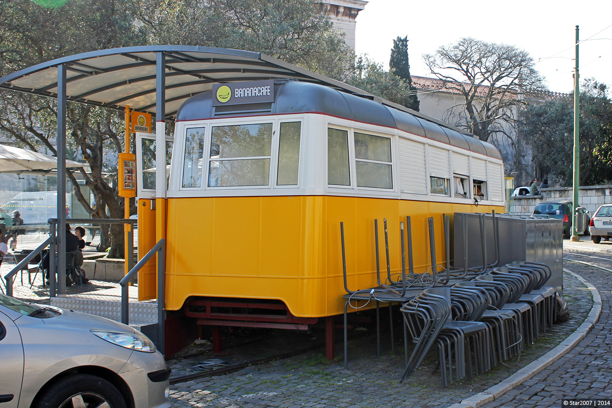 Лиссабонская агломерация, Carris 2-axle trailer (Ligeiro) № 173; Лиссабонская агломерация — Трамваи: Памятники