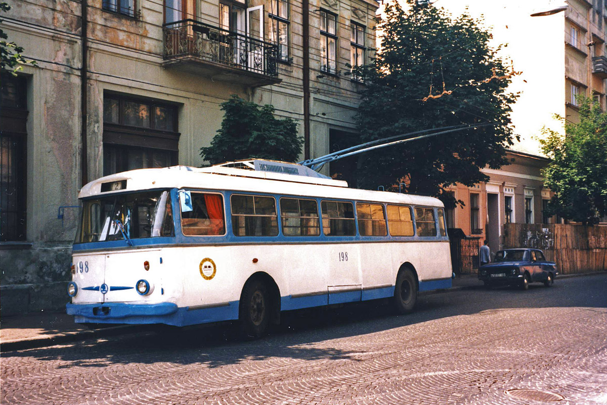 Czernowitz, Škoda 9TrH25 Nr. 198; Czernowitz — Old photos (1992-2000)
