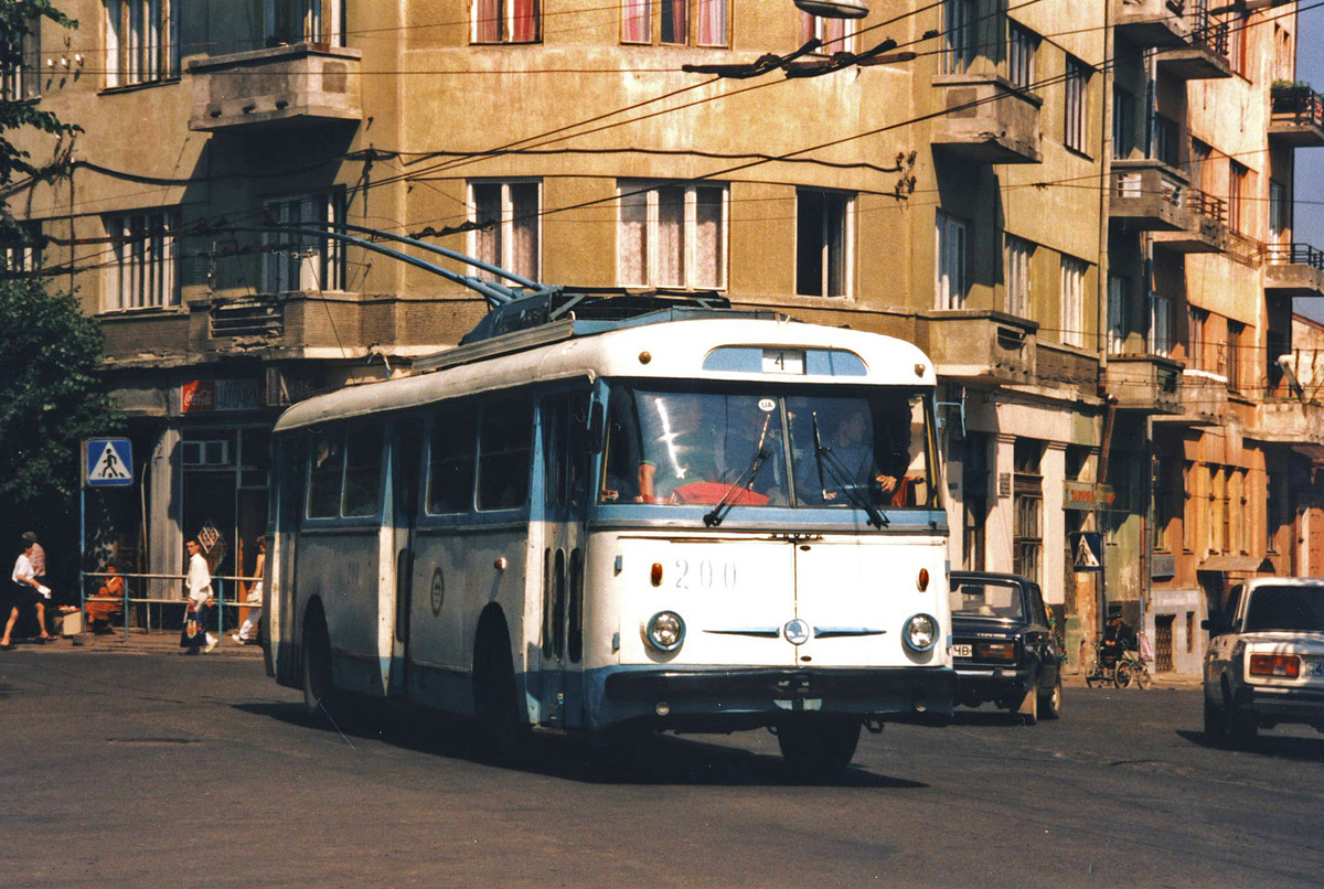 Черновцы, Škoda 9TrH25 № 200; Черновцы — Исторические фотографии (1992-2000 годов)