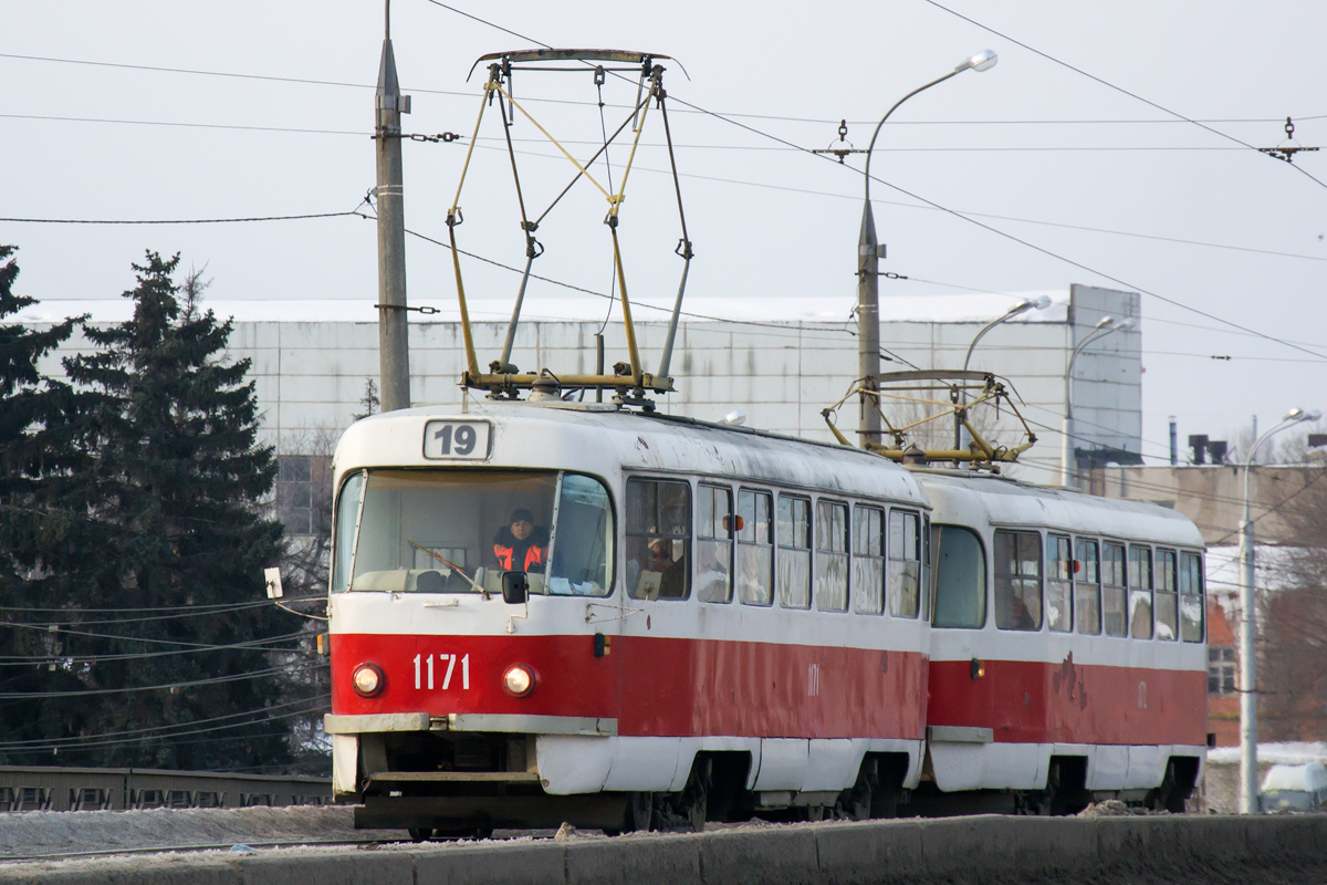 Самара, Tatra T3SU (двухдверная) № 1171