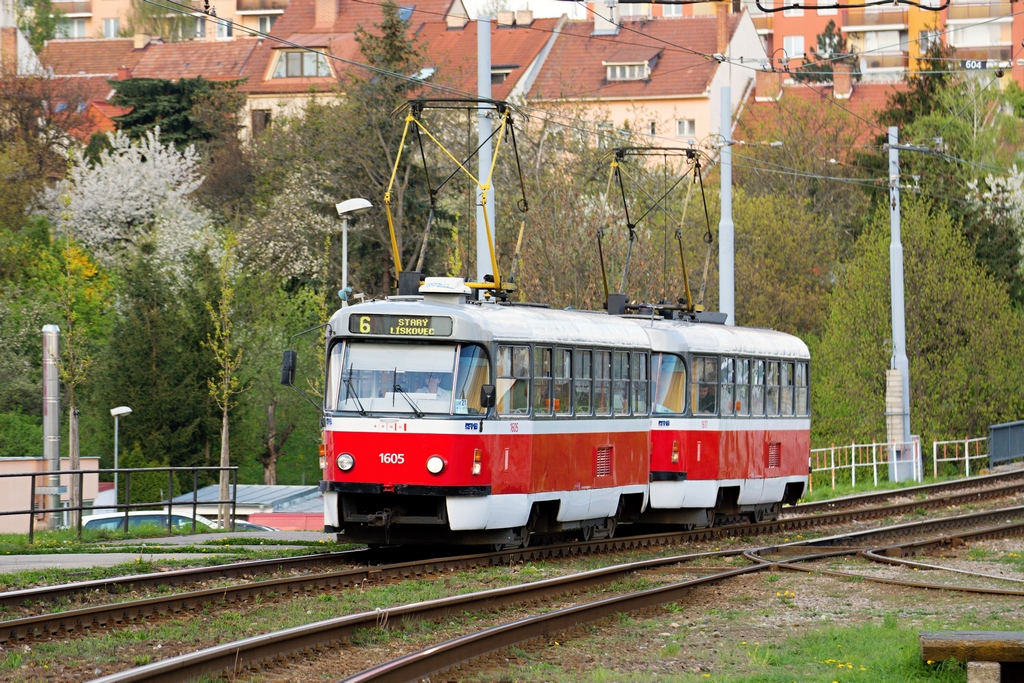 Brno, Tatra T3G č. 1605; Brno, Tatra T3G č. 1617