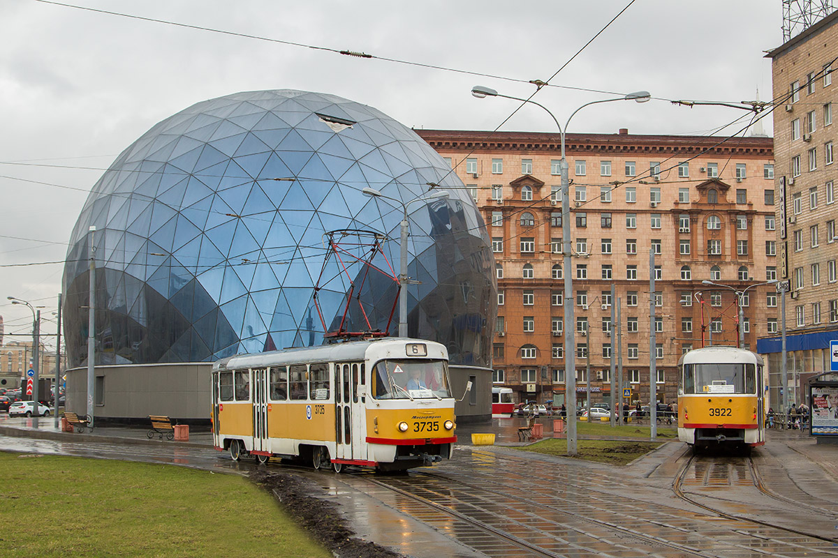 Москва, Tatra T3SU № 3735; Москва, Tatra T3SU № 3922