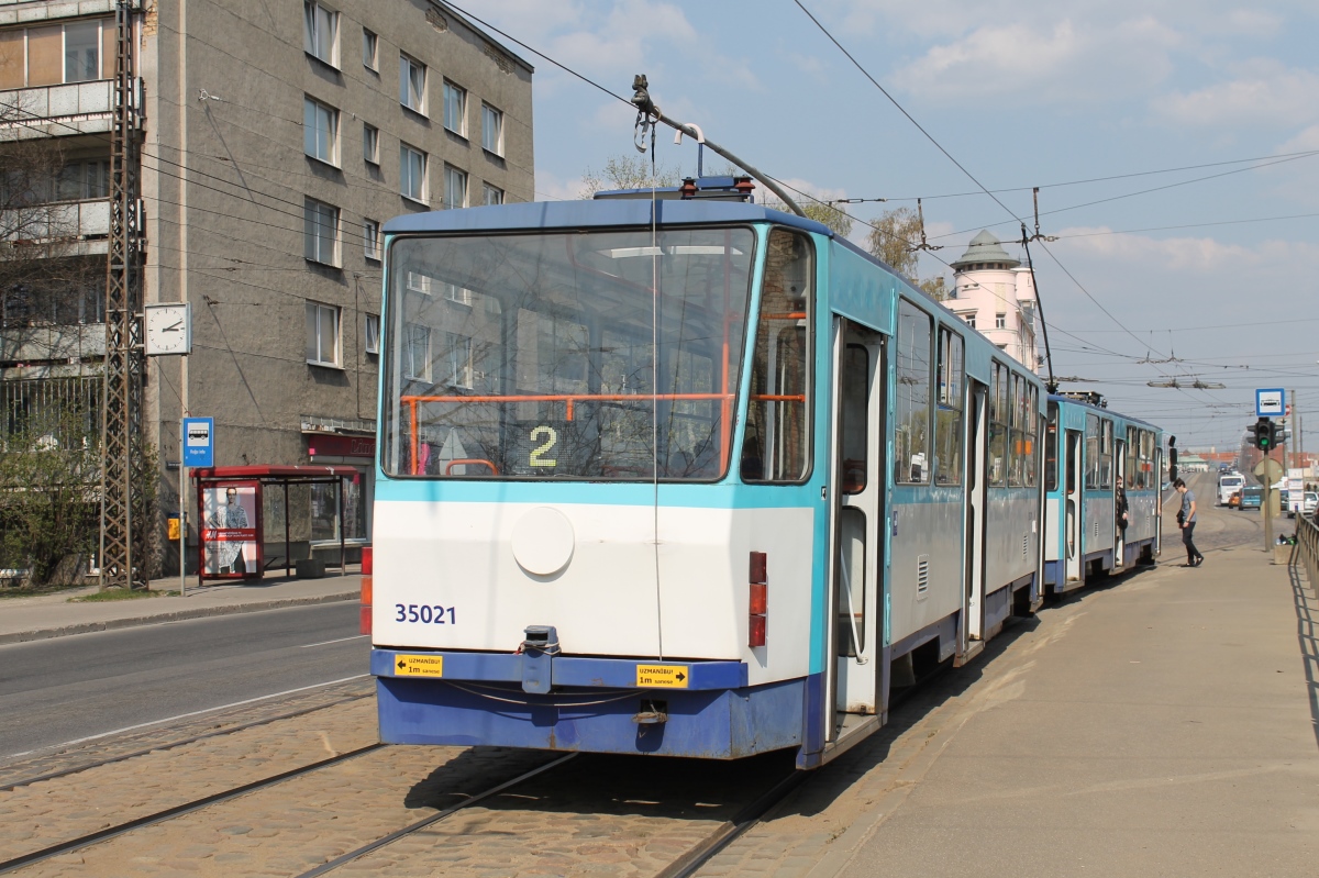 Рига, Tatra T3MR (T6B5-R) № 35021