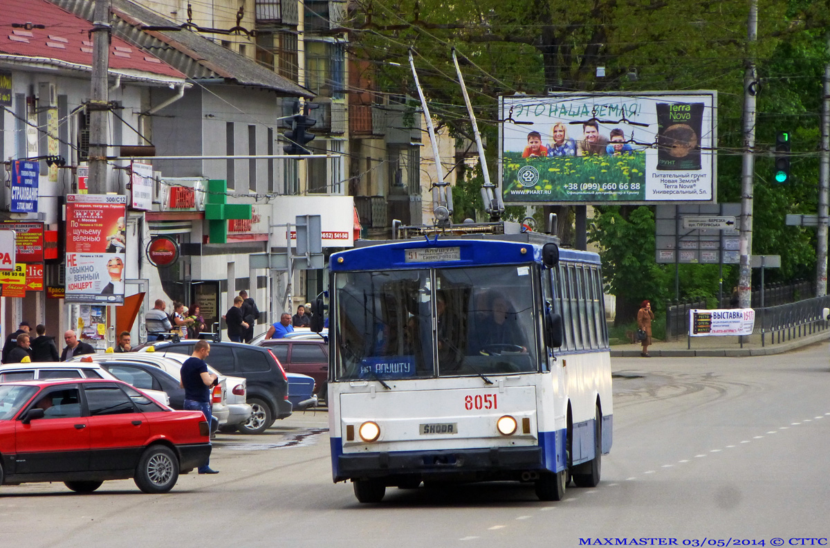 Крымский троллейбус, Škoda 14Tr02/6 № 8051