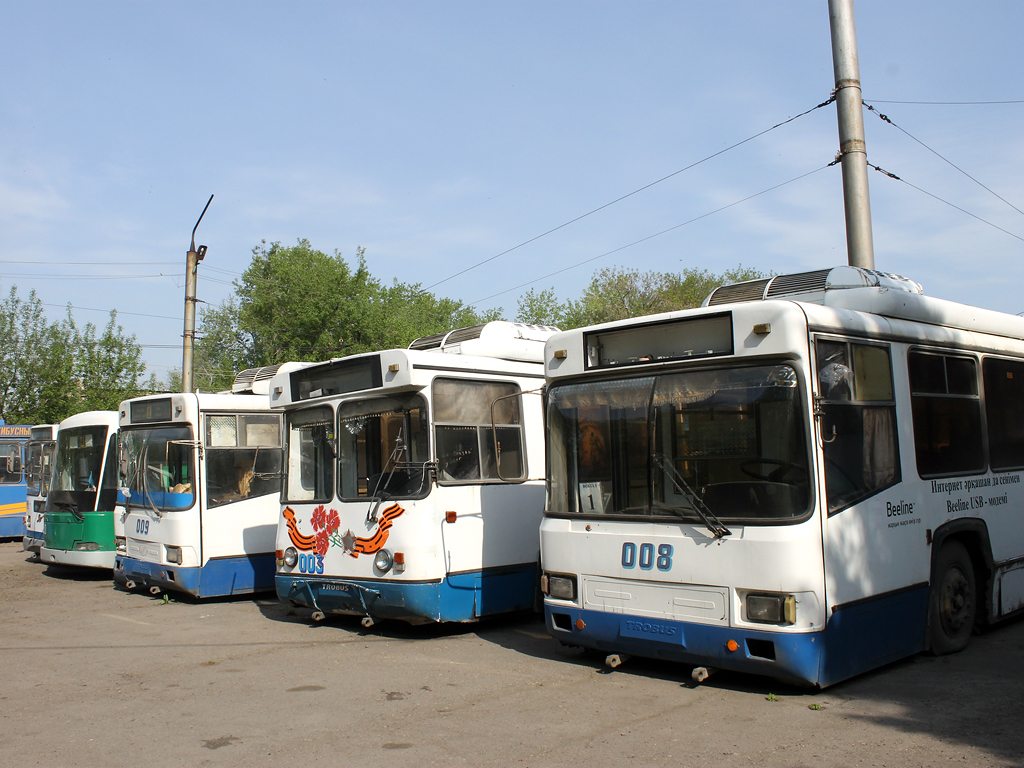 Петропавловск, ТП KAZ 398 № 10; Петропавловск, БТЗ-52761Р № 009; Петропавловск, БТЗ-5276-04 № 003; Петропавловск, БТЗ-52761Р № 008