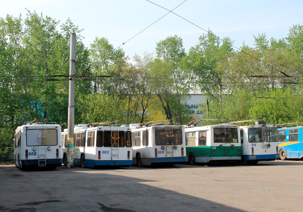 Петропавловск, БТЗ-52761Р № 008; Петропавловск, БТЗ-5276-04 № 003; Петропавловск, БТЗ-52761Р № 009; Петропавловск, ТП KAZ 398 № 10; Петропавловск, ЗиУ-682Г-016 (012) № 011