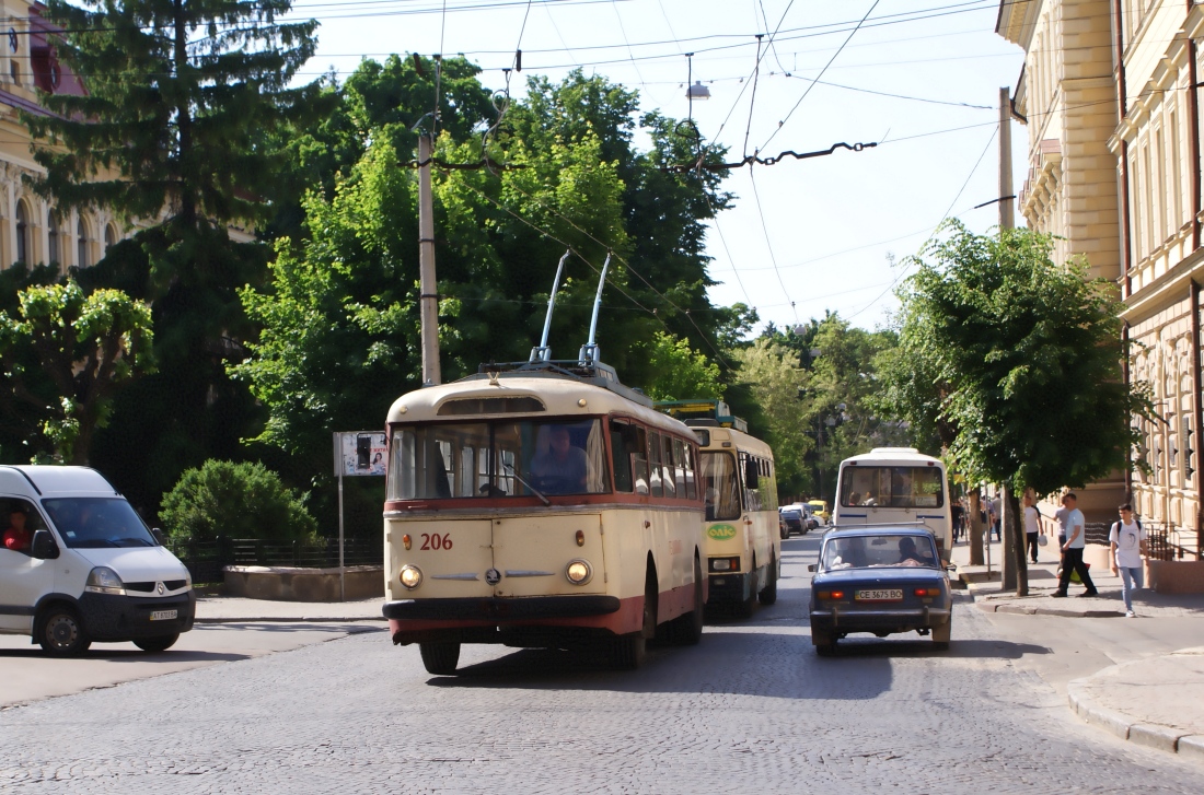 Черновцы, Škoda 9TrH25 № 206