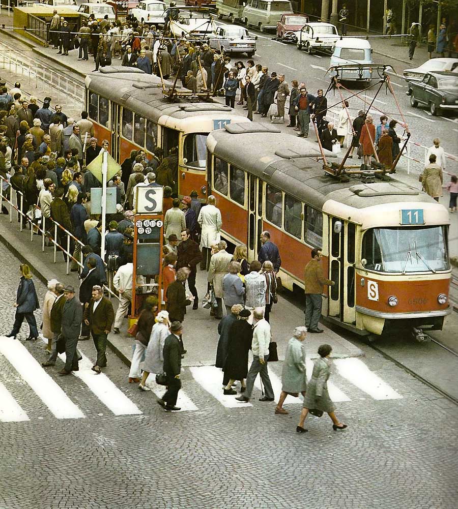 Прага, Tatra T3 № 6506; Прага — Старые фотографии