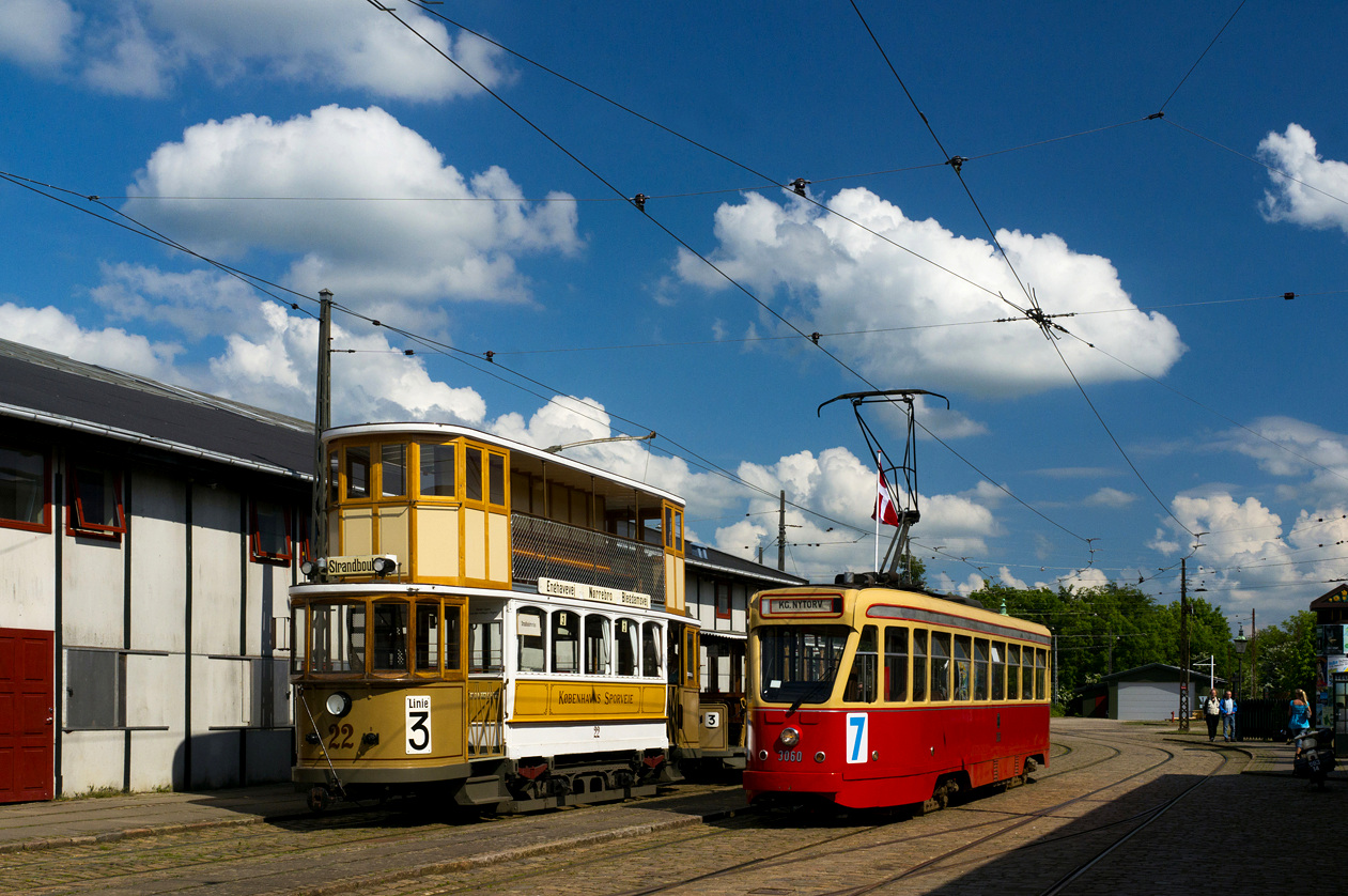 Скьолленесхольм, Двухосный моторный вагон № 22; Скьолленесхольм, BN PCC серия 7000 № 3060 Скьолленесхольм, Двухосный моторный вагон № 22; Скьолленесхольм, BN PCC серия 7000 № 3060