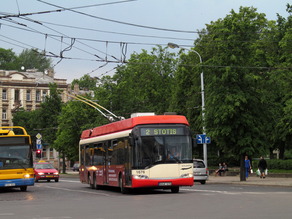 Вильнюс, Solaris Trollino II 15 AC № 1676