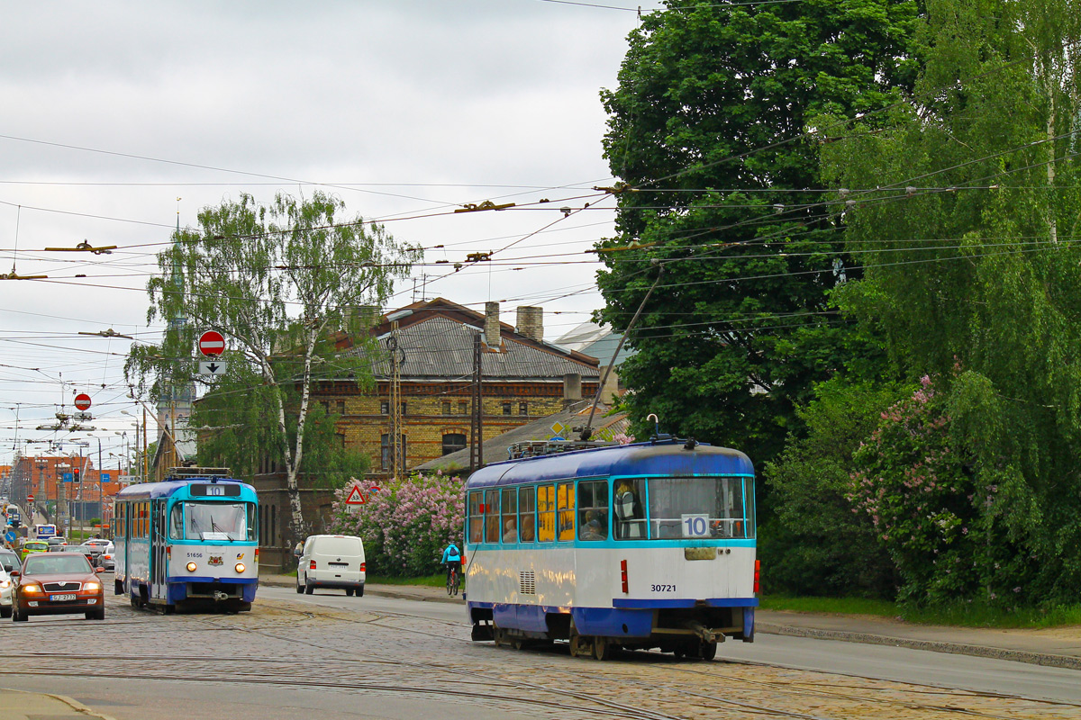 Рига, Tatra T3A № 30721; Рига, Tatra T3A № 51656